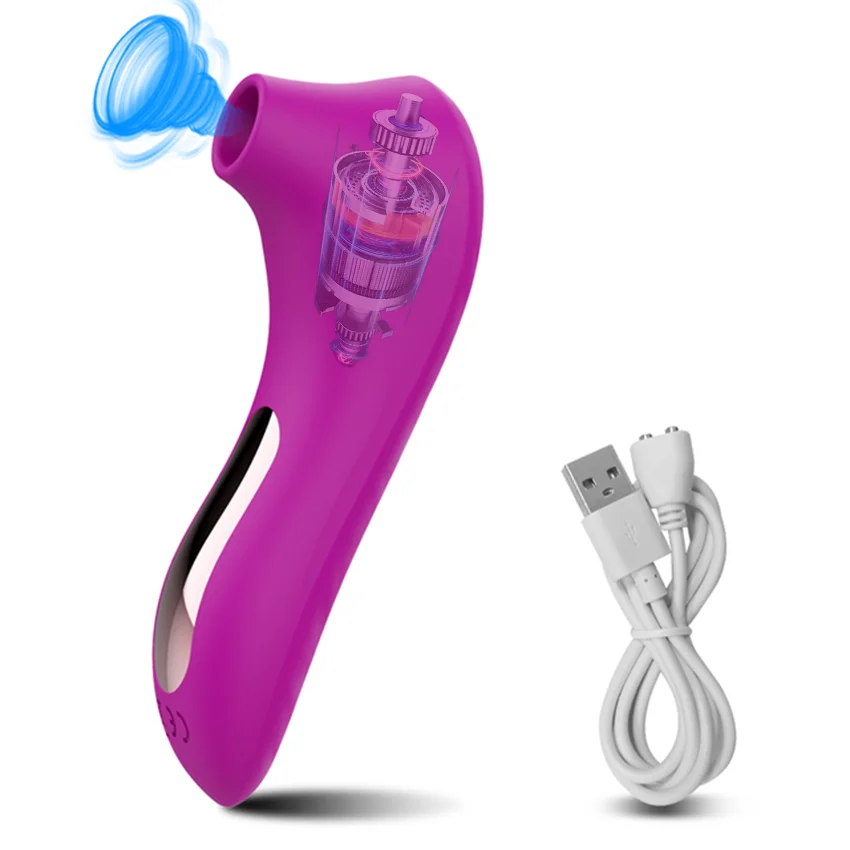 Sucker Clitoris Powerful Vibrator Female Sucking Nipple Oral Vacuum Clitoral Stimulationr Massager Sex Toy Adult Goods For Women