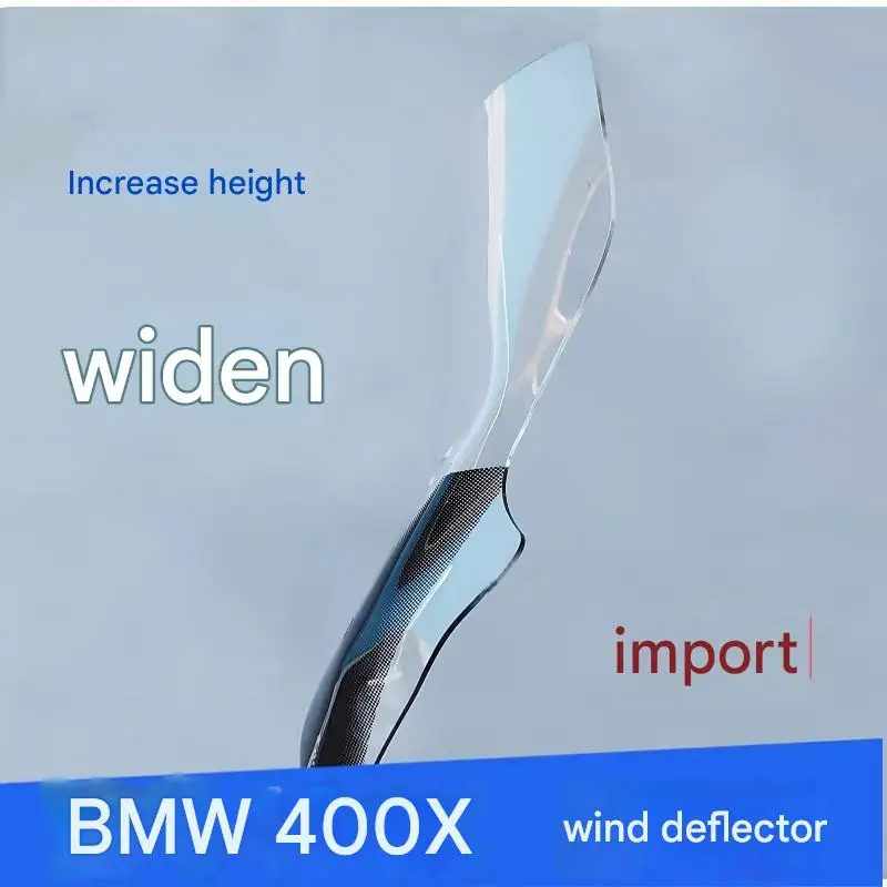 FOR BMW C400X Heightened Wind Barrier Aftermarket Import Ergonomic Elevation for Comfortable Long Rides Relieves Neck Fatigue