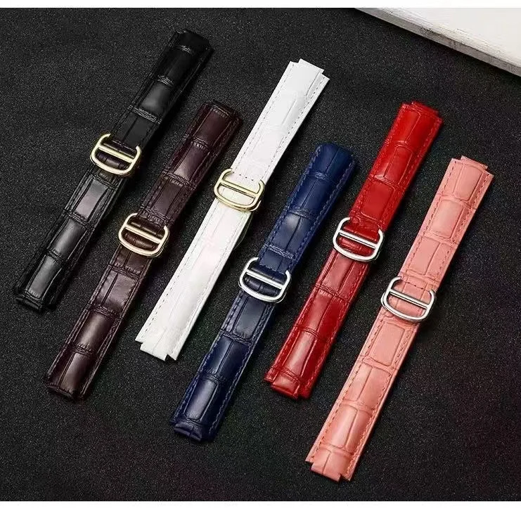 سوار ساعة جلدي للنساء ، حزام بالون أزرق ، سوار ، 14-8 ، 16-8 ، 18-11 ، 20-12 ، 22-14 ، أزياء بديلة