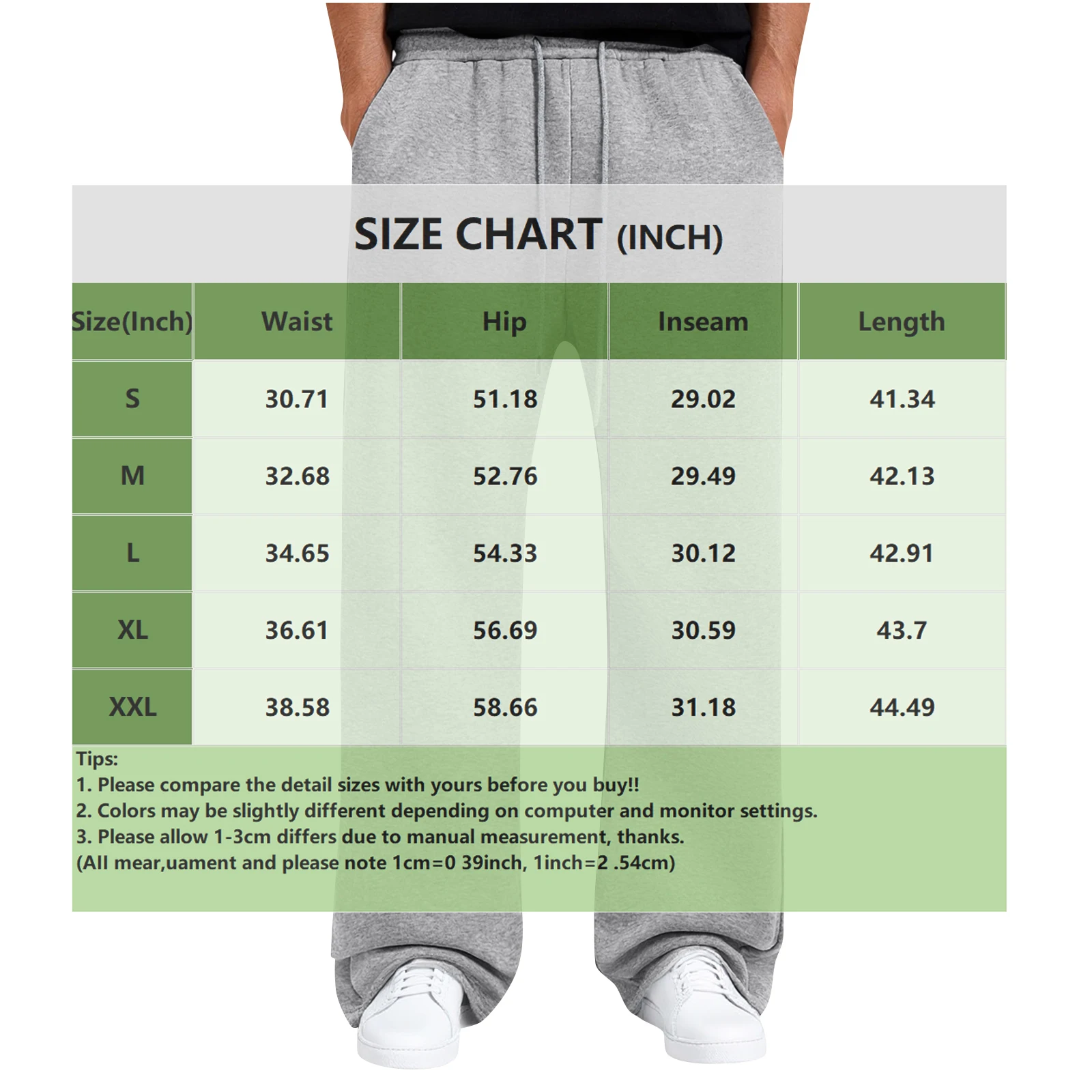 Popular Men Straight Barrel Elastic Waist Casual Pants Breathable  Baggy Sweatpants Solid Color Wide Leg Sweatpants Clothing