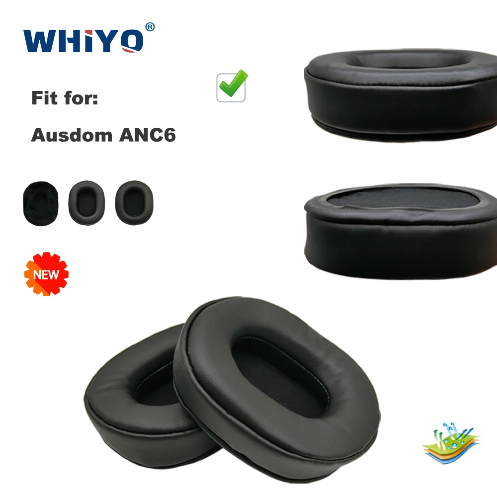 

New Upgrade Replacement Ear Pads for Ausdom ANC6 Headset Parts Leather Cushion Velvet Earmuff Earphone Sleeve