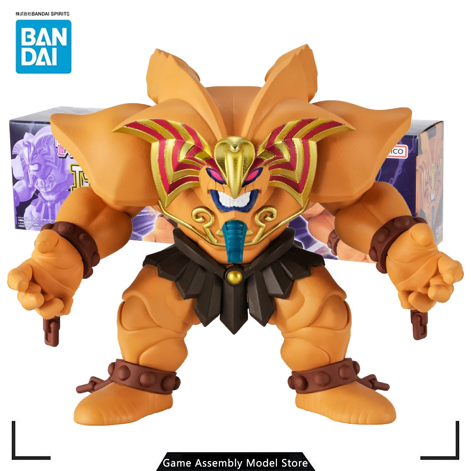 

100% оригинальная аниме-модель Bandai, собранная анимация Shokugan Yu-Gi-Oh! Коллекционная экшн-фигурка EX 01 Exodia, подарок для мальчиков