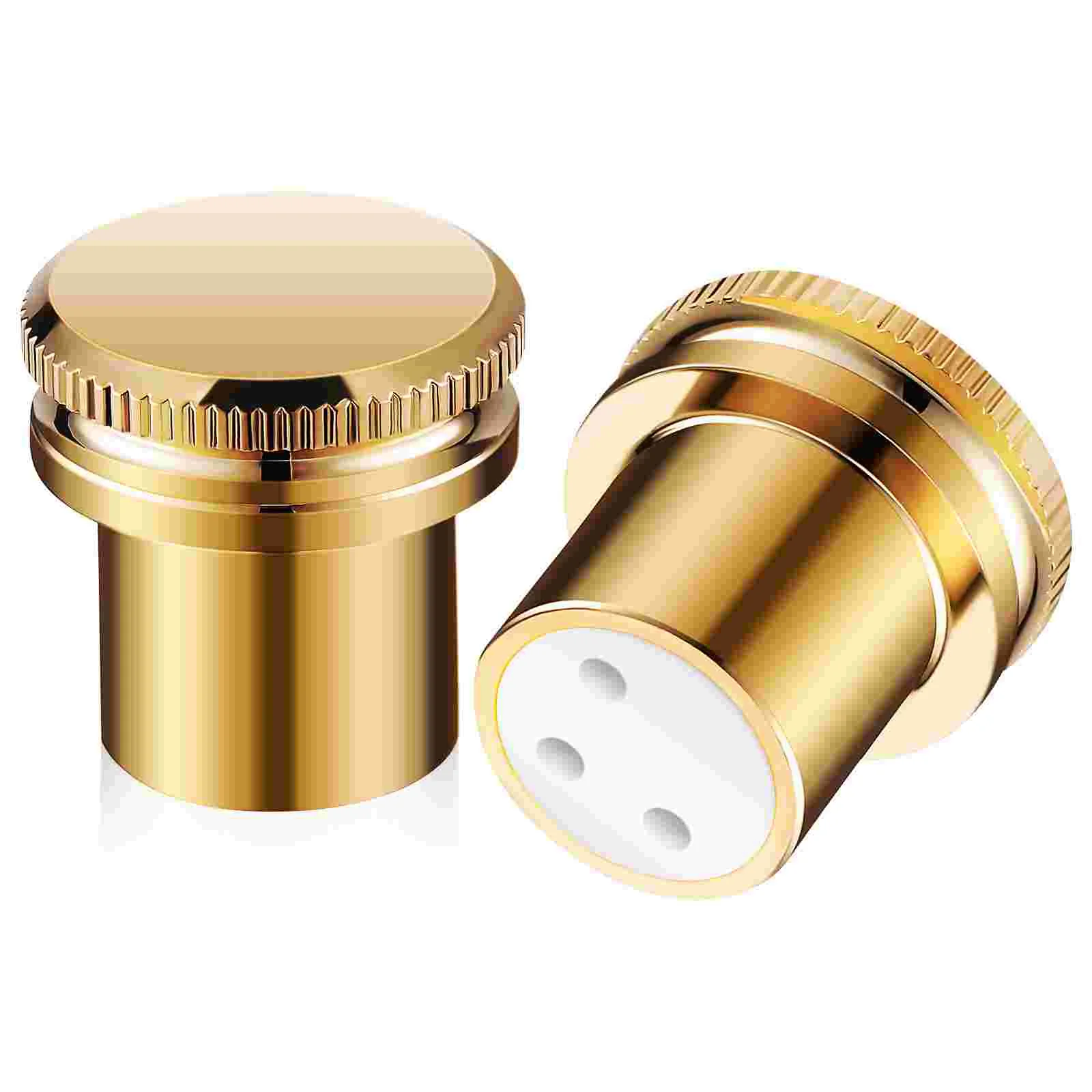 

2 Pcs Adapter Balanced Head Protective Cap Audio Devices Accessory Pure Copper Xlr Dust Female End Caps