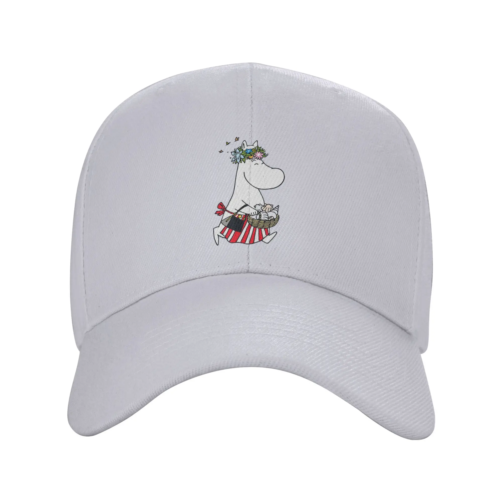 Moomings Moominmamma Flowers Shells Baseball Cap Unisex Hip-Hop Trucker Worker Cap Hat Adjustable Snapback Caps Sports Cap
