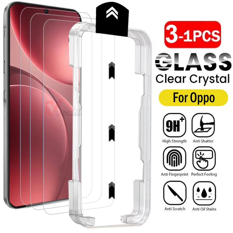 

1-3 шт. защитное стекло премиум-класса для OPPO Find X9 Pro X8 Ultra X8s Plus X5 X3 Lite, защитные пленки для экрана, простая установка, без пыли