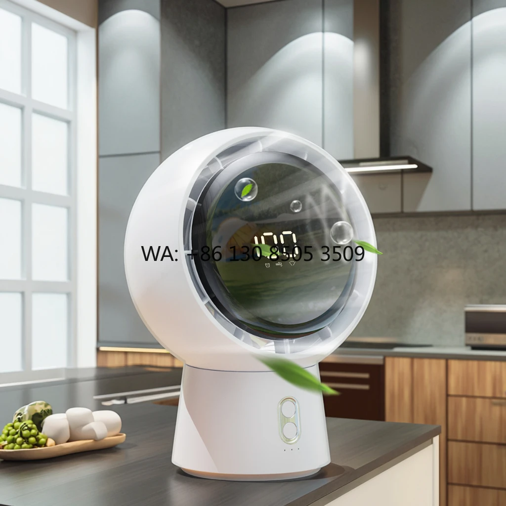 

Умный 5-скоростной перезаряжаемый портативный настольный вентилятор с английским пультом дистанционного управления, пластиковый, для офиса и дома, на батарейках