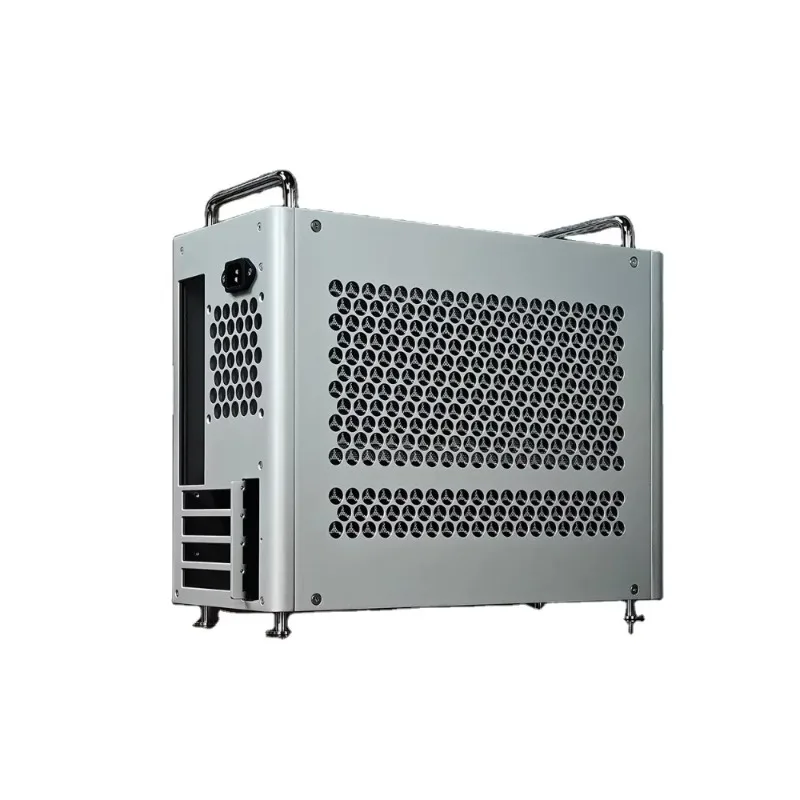 B2 PRO Full Aluminum MATX Case, Supports ATX PSU & 240mm Water Cooling, 17.8L Compact Desktop Chassis