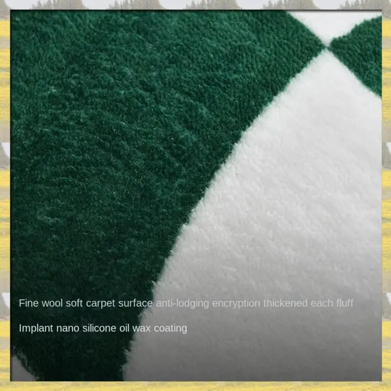 

Hot Sale Flower Bath Mats Soft Plush Checkerboard Grids Soft Floral Bathroom Carpet Bedside Carpet Decor Anti Slip Floor Mat