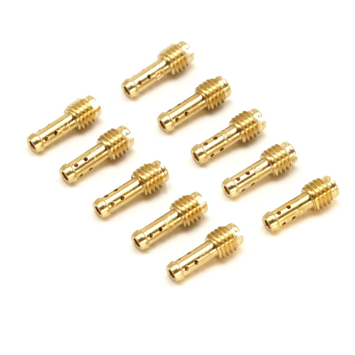 ALCON 10pcs Carburetor Pilot Jet Vice Injector Nozzle For Motorcycle VM22/210 VMTM Mikuni Carburetor Jets