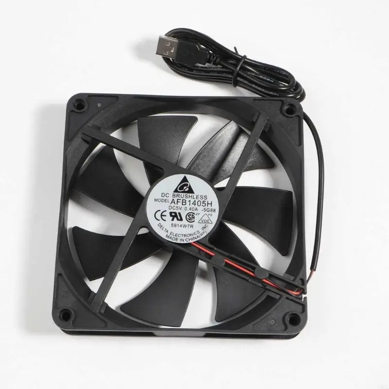 T8UC USB Fans CPU Pendingin Radiator 5V 2Pin USB Fans untuk Komputer Case-Server Radiator
