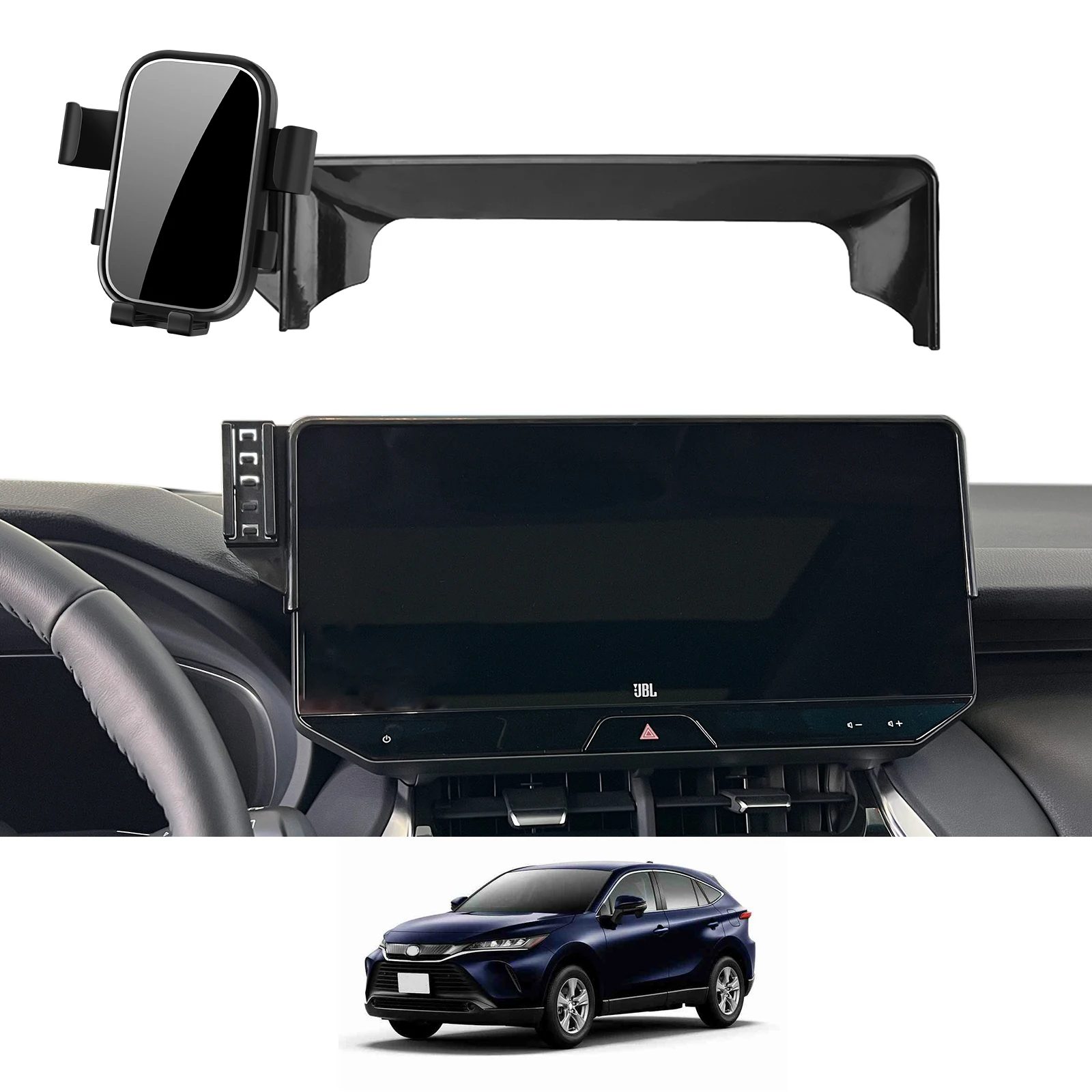 

Car Mobile Phone Holder for Toyota Harrier Venza 2021-2024 XU80 GPS Bracket Navigation Stand Auto Accessories