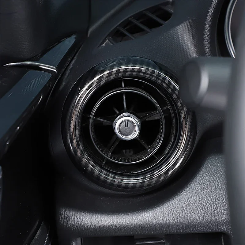 ABS carbon fiber For Mazda MX-5 MX5 ND 2016-2025 ABS car center control gearbox cover glass lift frame sticker car interior kit