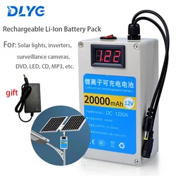 12V Outdoor Power Bank Polymer Rechargeable Li-ion Battery Pack 30AH High Current,for LED Solar Light 4G Camera Car Power Supply