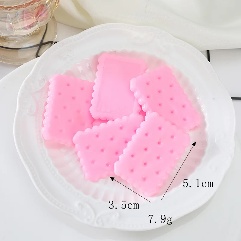 20 Stuks Cartoon Schattige Simulatie Koekjes Plat Back Hars Cabochon Plakboek Ambachten Diy Versieringen Telefoon Decoratie Accessoires