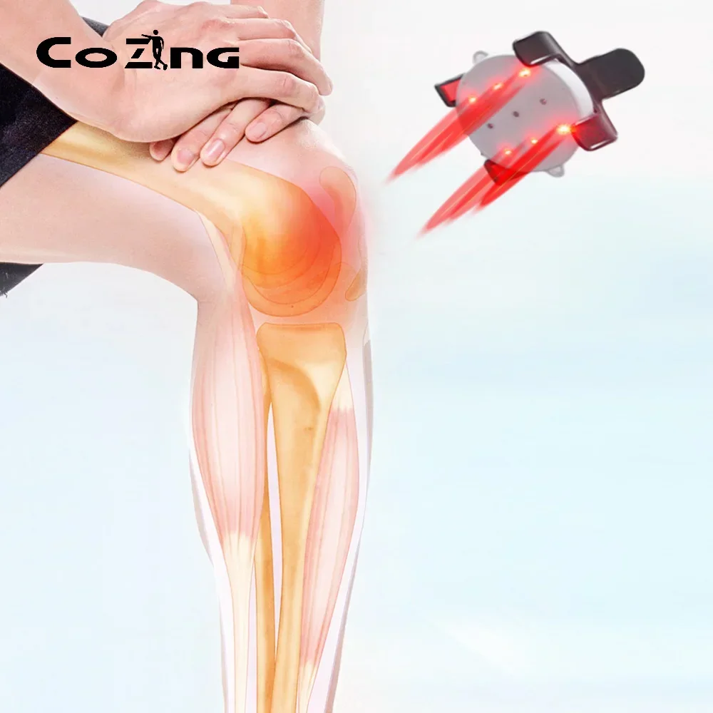 COZING Red Light Therapy Device 808nm*3 + 650nm*6 Laser Pain Relief Cold Laser Therapy for Arthritis Deep Tissue Physiotherapy