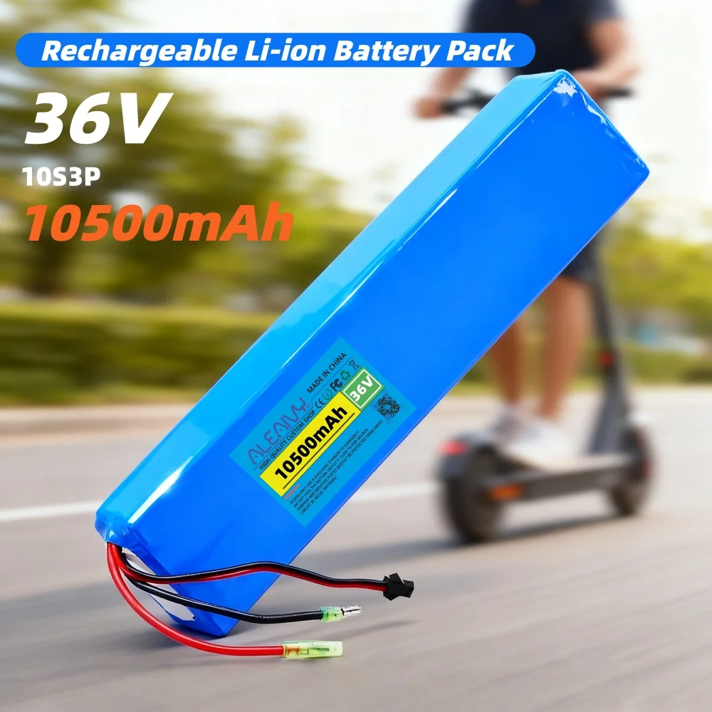 Rechargeable Li-ion Battery Pack 36V 10.5Ah 7.8Ah 18650 10S3P  for FIIDO D1/D2/D2S/D4S Folding Moped City Bike Battery