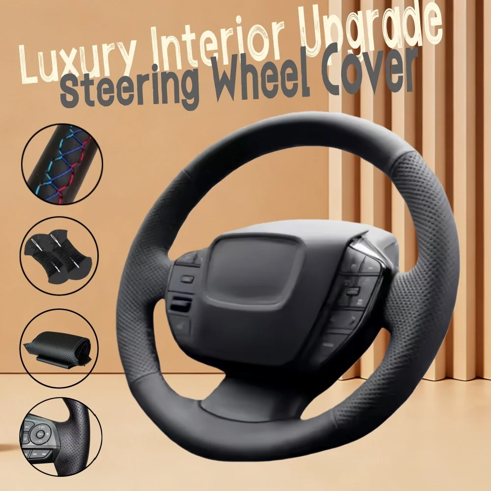 Customize Non-Slip Soft Microfiber Leather Car Steering Wheel Cover 60 Series 2023 20242 Steering Wrap Cover For Toyota Prius
