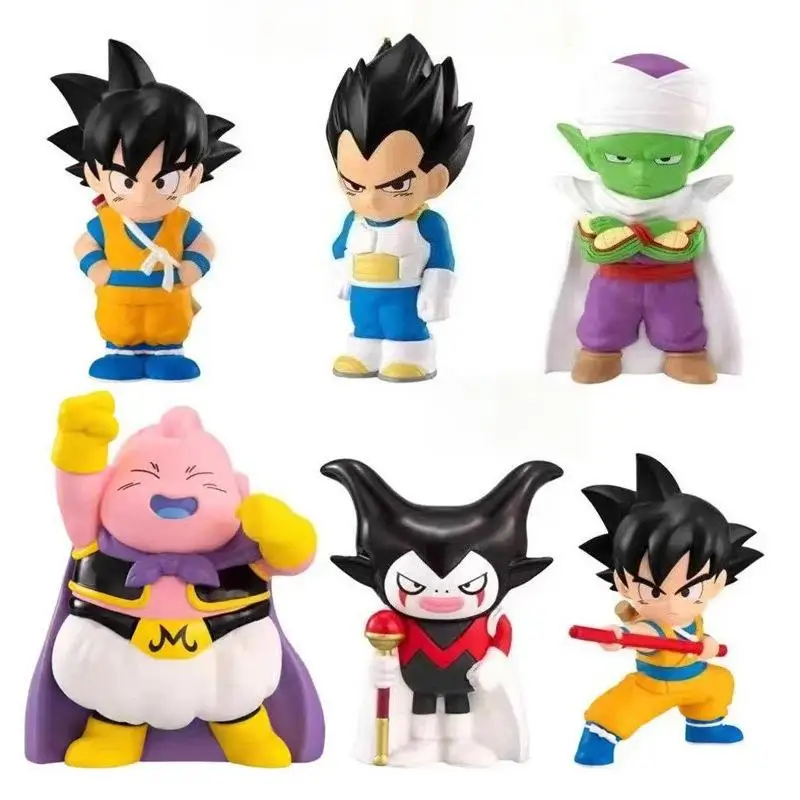 Dragon Ball Q-versie speelgoedmodel ornament demon koning Gomah demon man Buou korte fluit blinde doos twist eierpop
