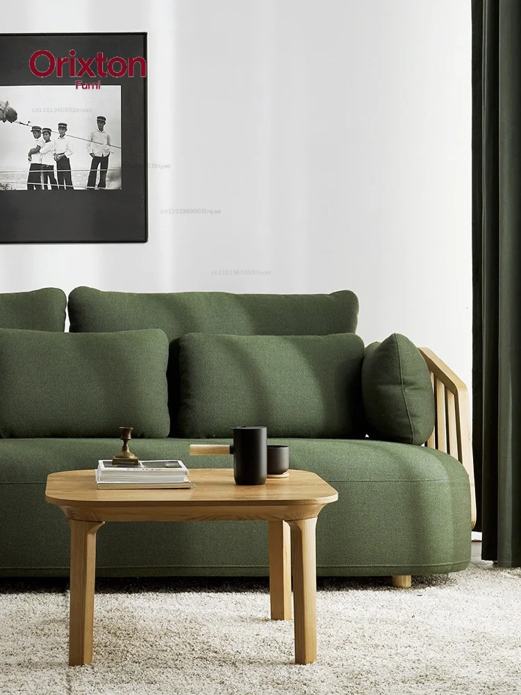 Harp sofa, French style new Chinese style, solid wood mortise and tenon joint, imported wool, stain-resistant living room