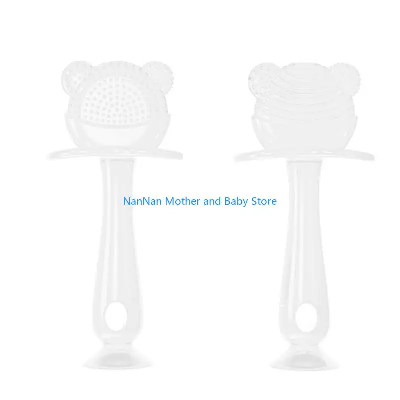 لعبة التسنين للتمريض الطفل الدب التسنين عصا سيليكون الطفل عضاضة التسنين لعبة تخفيف الألم للطفل الرضيع الوليد #2