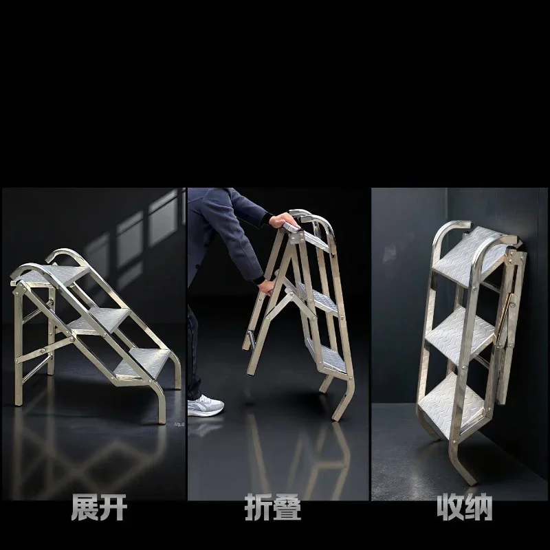 Truck up and down stairs Stainless steel folding ladder Industrial grade step table Ladder Multifunctional ladder Climbing stair