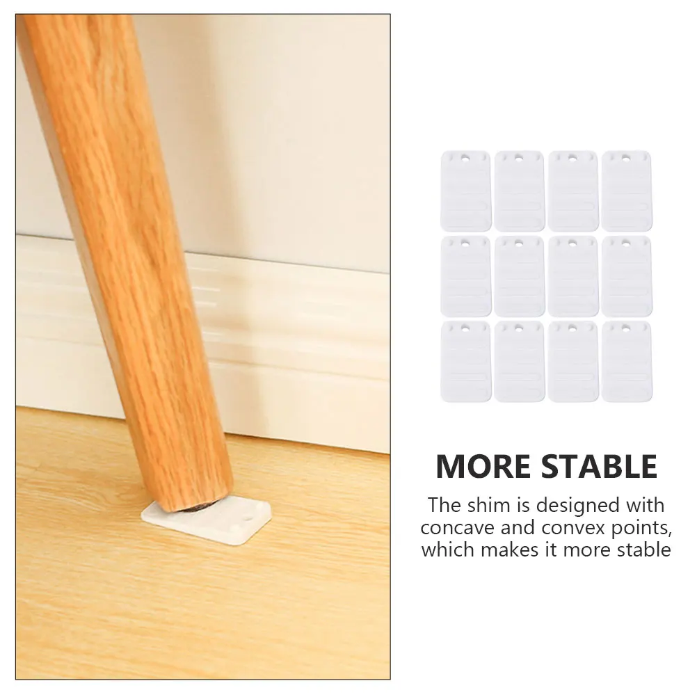

12 Pcs Booster Pad Furniture Legs Accessories Leveling Pads Protector Levelers for Uneven Floors Pp Couch Risers Raisers Blocks