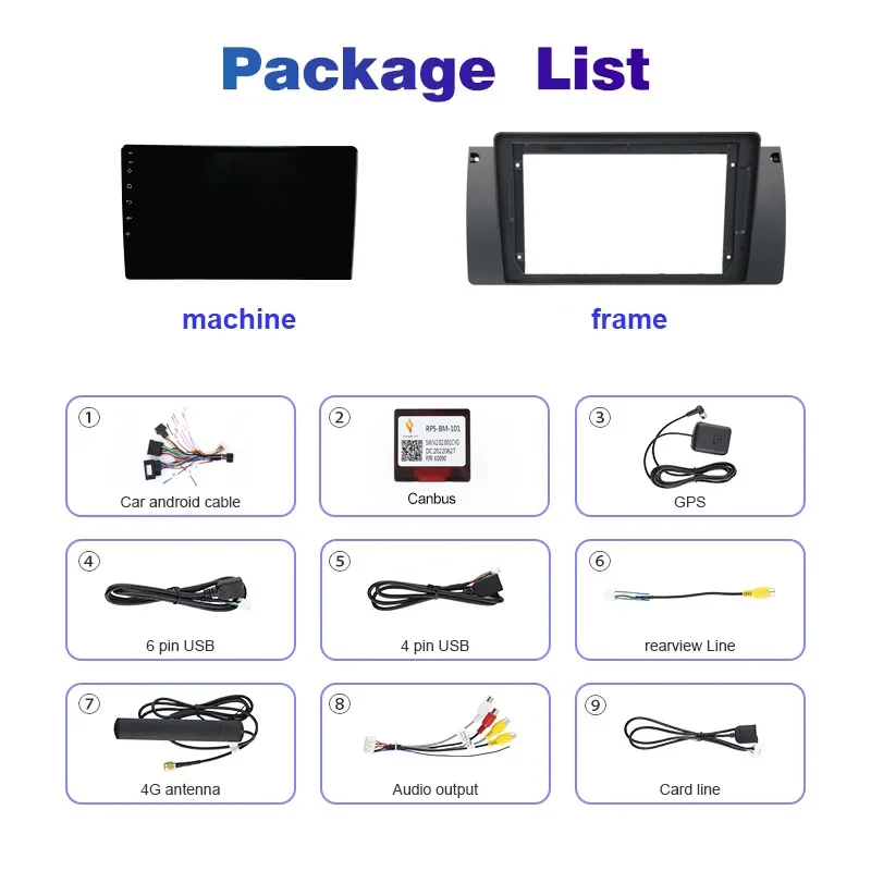 Android 15 For BMW 5 E39 1996 - 2003 E53 X5 M5 2K QLED Android Car Radio Multimedia Video Player GPS AI Voice CarPlay Head Unit