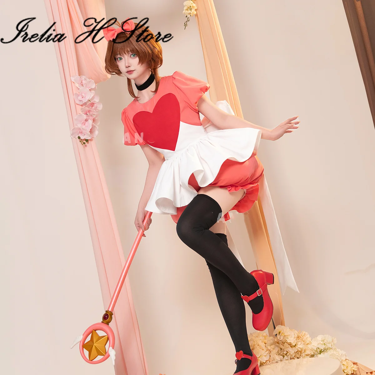 Irelia H sakura Card Captor Sakura Alice Cosplay Costume Anime lolita dress female