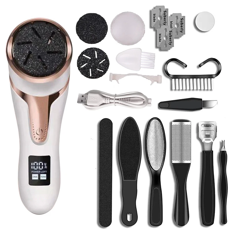 Electric Pedicure Tools Foot Care File Leg Heels Remove Hard Cracked Dead Skin Callus Remover Feet Foot Files Clean Care Machine