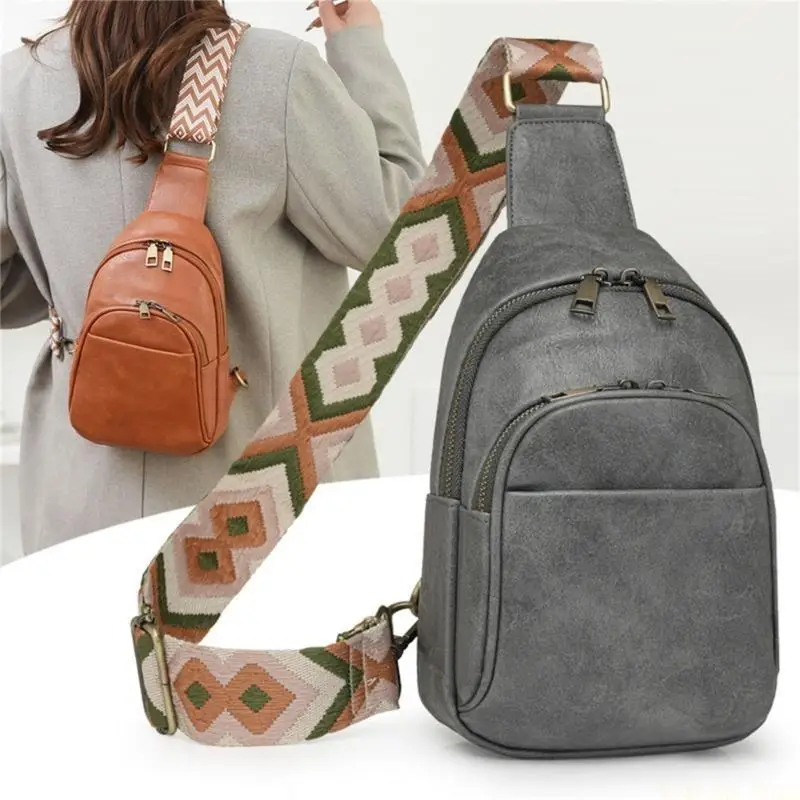 

X90D женская нагрудная сумка с регулируемым ремешком через плечо, сумка через плечо для повседневного использования и активного