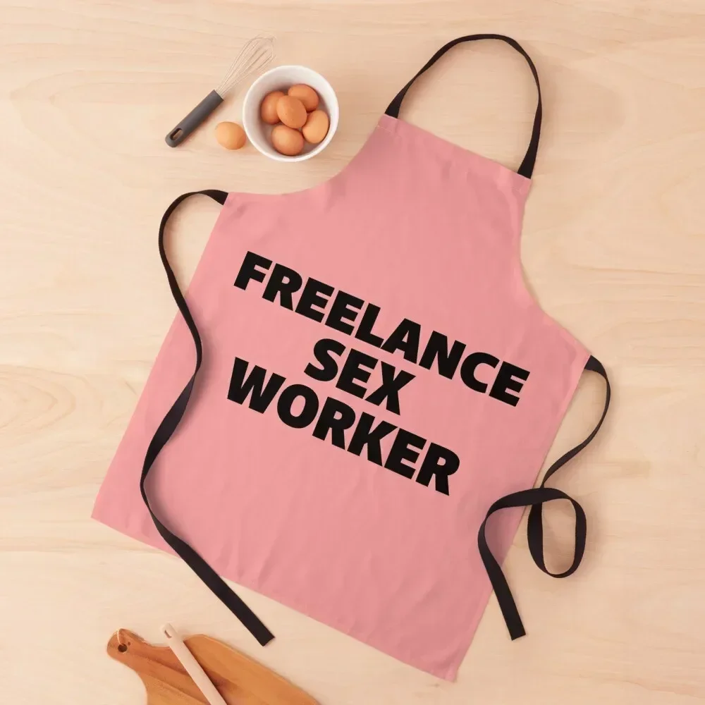 Freelance Sex Worker Apron professional kitchen christmas kitchen cloths man chef uniform kitchen and home Apron