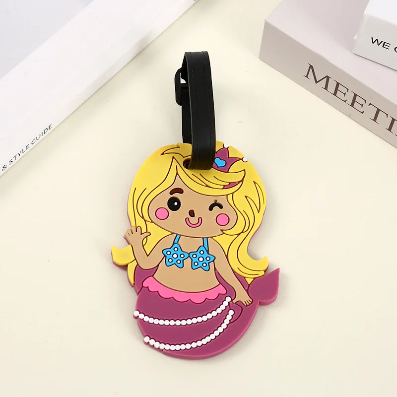 الكرتون الحيوان سيليكون علامات الأمتعة الإبداعية لطيف الأمتعة علامة حقيبة العلامة مكافحة فقدان معلقة قلادة صغيرة إكسسوارات السفر #5