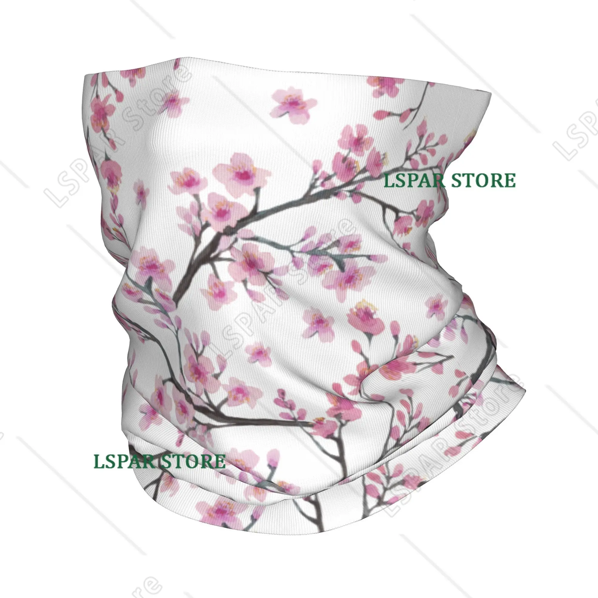 

Японская бандана-бафф с узором сакуры и красным восходящим солнцем, ветрозащитный шарф-маска для лица, повязка на голову, тубус-балаклава