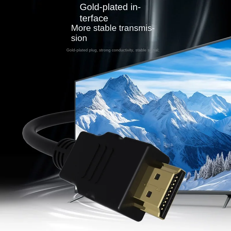 TV monitor, projector, audio and video connection cable, oxygen free pure copper HDMI compatible cable 1/1.5/2m