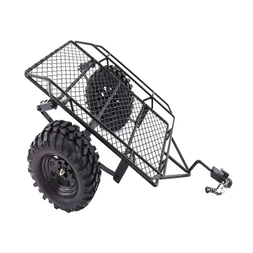 

1/10 RC Car Crawler Trailer for D90 SCX10 -4 RC Crawler Heavy Duty Truck