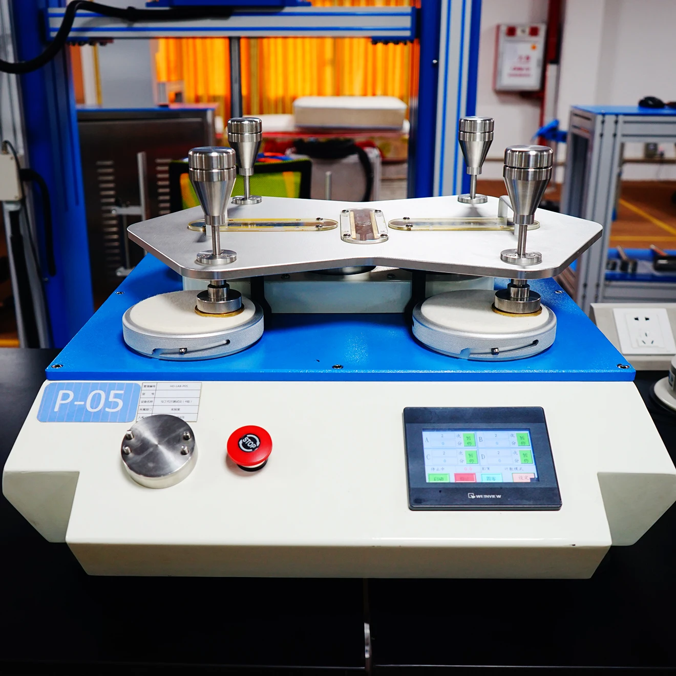 Slijtage Tester Pilling Vier & Zes & Acht Hoofden Martindale Textielwrijving En