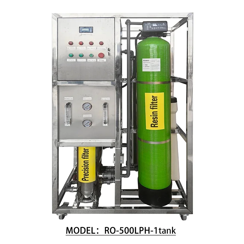 500L/H Reverse Osmosis Water Purification System New Home Use Purified Water Filters Pump Included Retail Sulfur Water Treatment