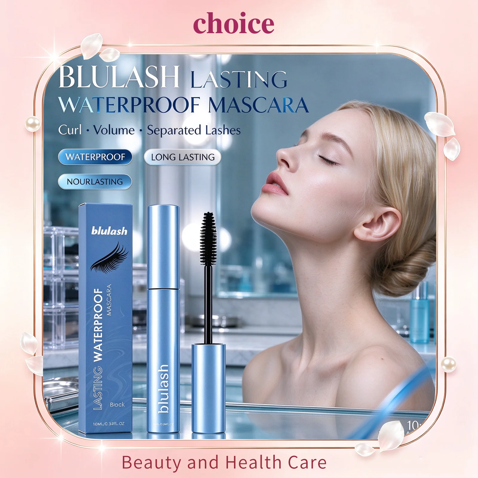 Blue Blue Essence Mascara Waterproof Long Lasting Curling Volumizing Mascara Separated Individual Lashes Sweat Resistant Eye Makeup - Aliexpress Deal
