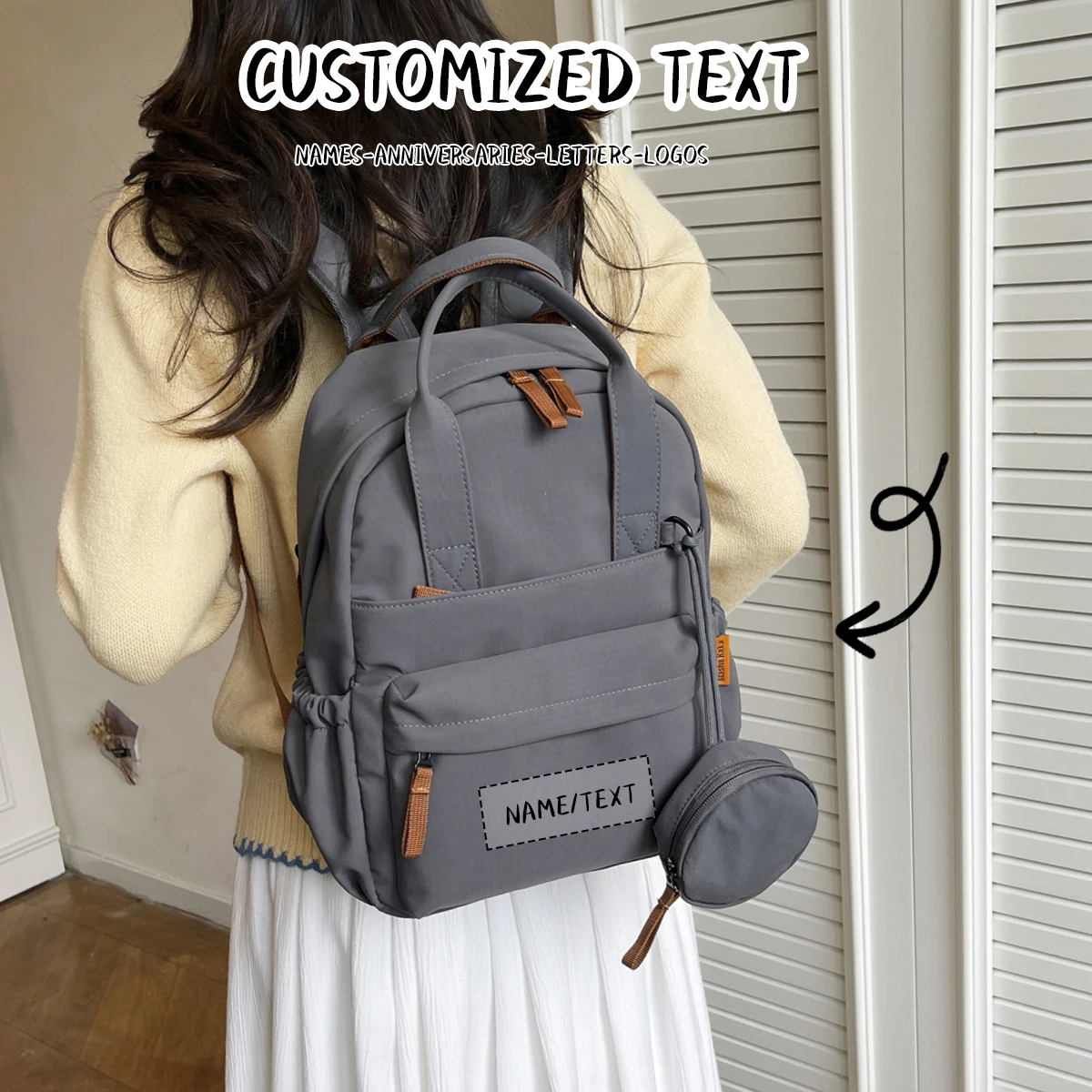 

Оригинальный женский рюкзак, нишевый рюкзак, дорожная сумка для студентов колледжа, старшеклассники и младших классов средней школы