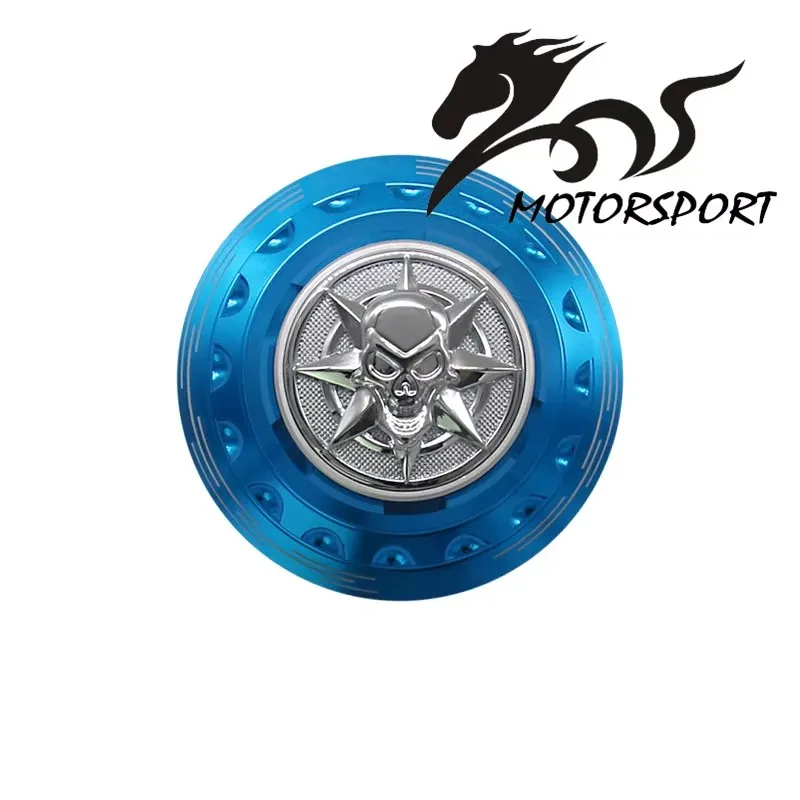 High Quality Skull Car Logo Chrome Wheel Hub Centre Caps Cover