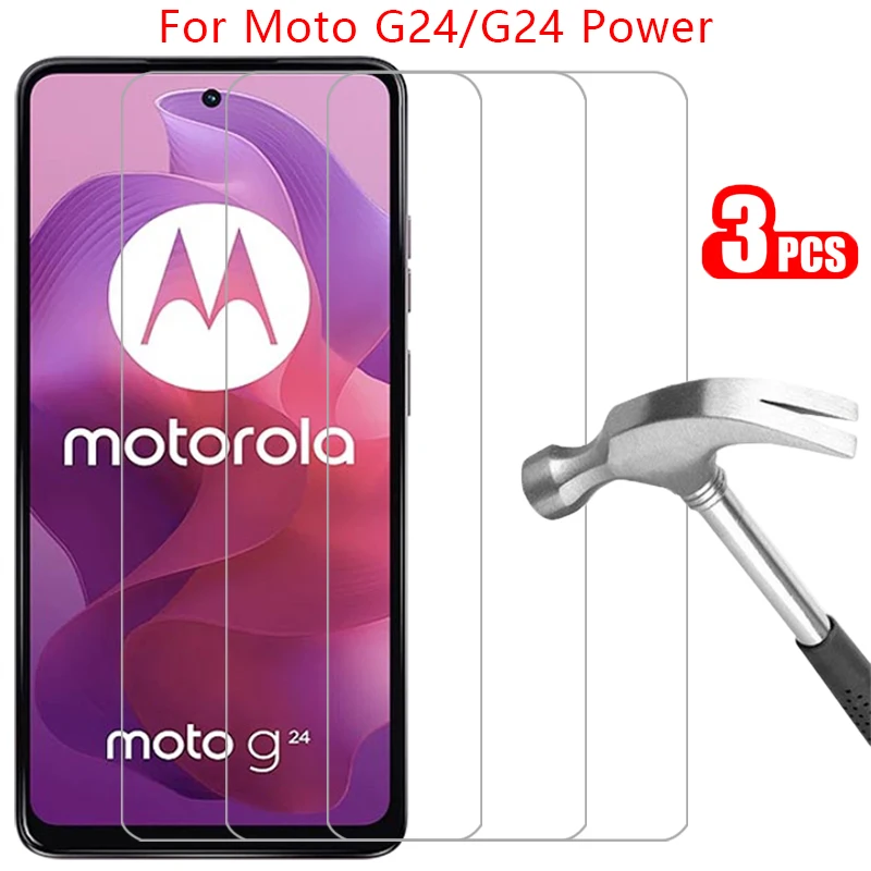 protective tempered glass for motorola moto g24 power screen protector on motorolag24 motog24 g 24 24g 5g phone film glas 9h mot