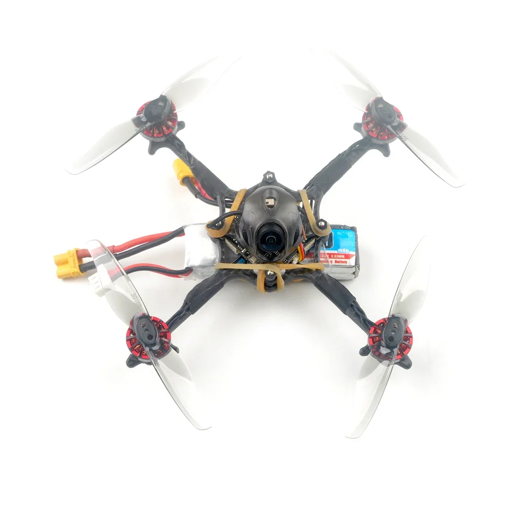 HappyModel Crux3 1-2S 115mm 3inch Toothpick FPV Freestyle Drone CrazybeeX 4in1 AIO 5A 200mW Caddx Ant 1200TVL EX1202.5 KV6400