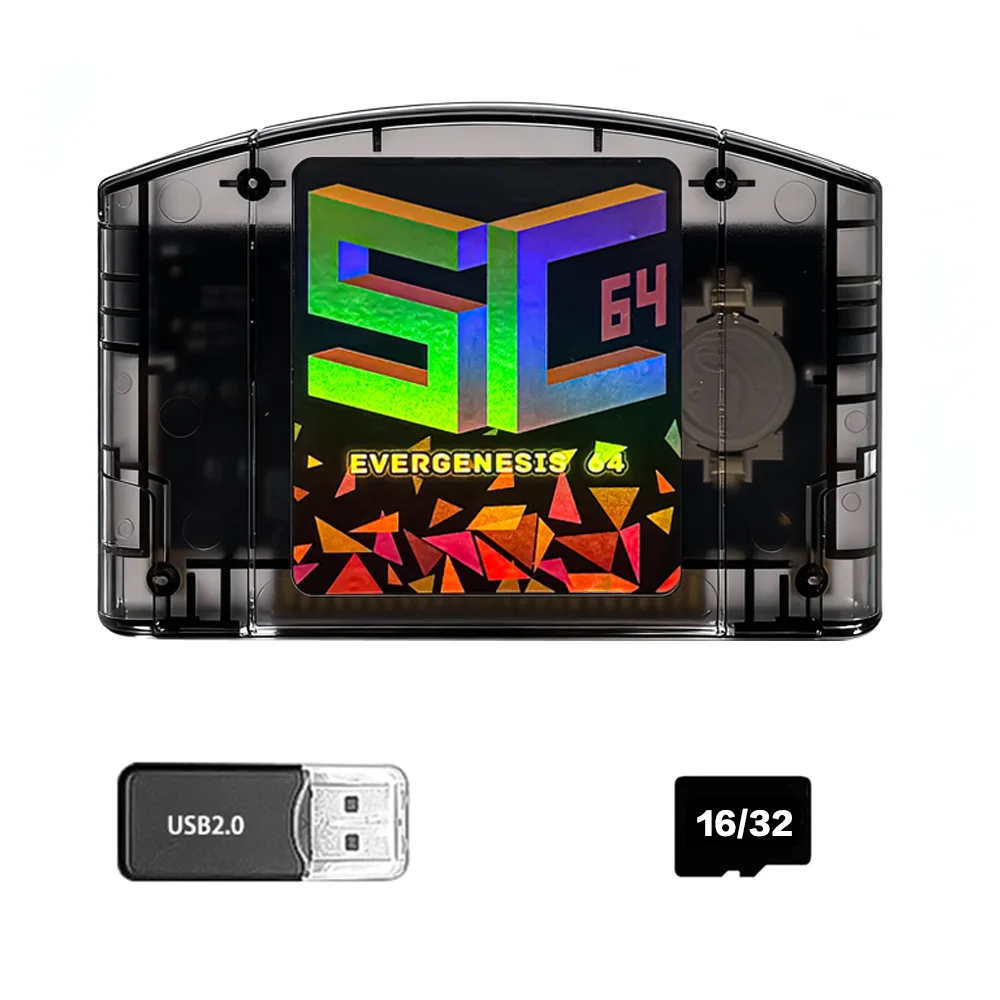 SC64 Open Source FlashCard N64 5000 in 1 Game Cartridge Voor Nintendo 64 Video Game Console Compatibiliteit 64DD/SNES/GB Games