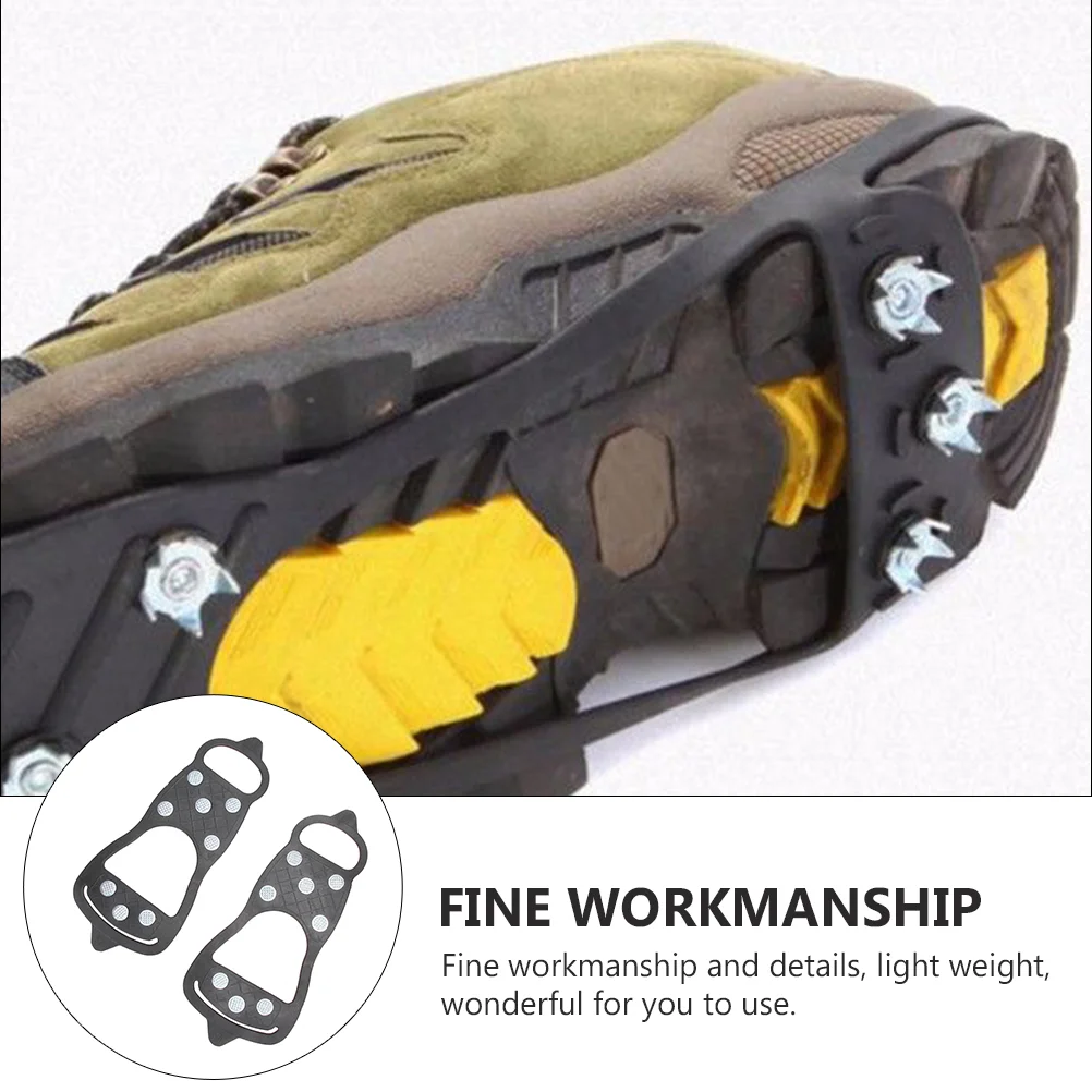 Crampons Outdoor Snowfield Cleat Shoes Cover Winter Camping Mountaineering Supply Anti-skid Travel