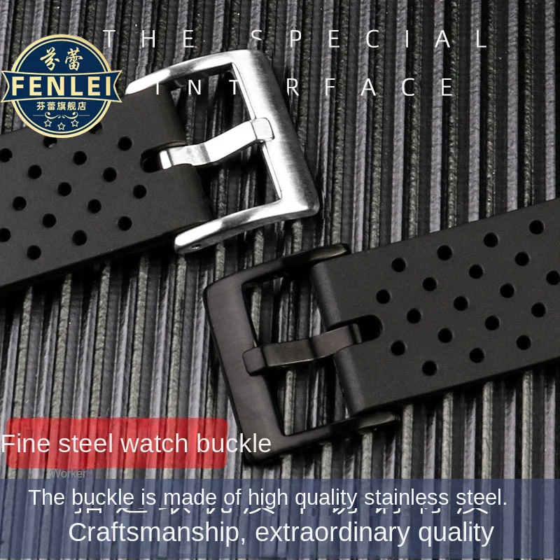 For Casio Swordfish Rubber Watch Strap MDV-106 MDV-107 MTP1374 MTP1375 EFR-303L Seiko men breathable silicone Watch band 20 22mm