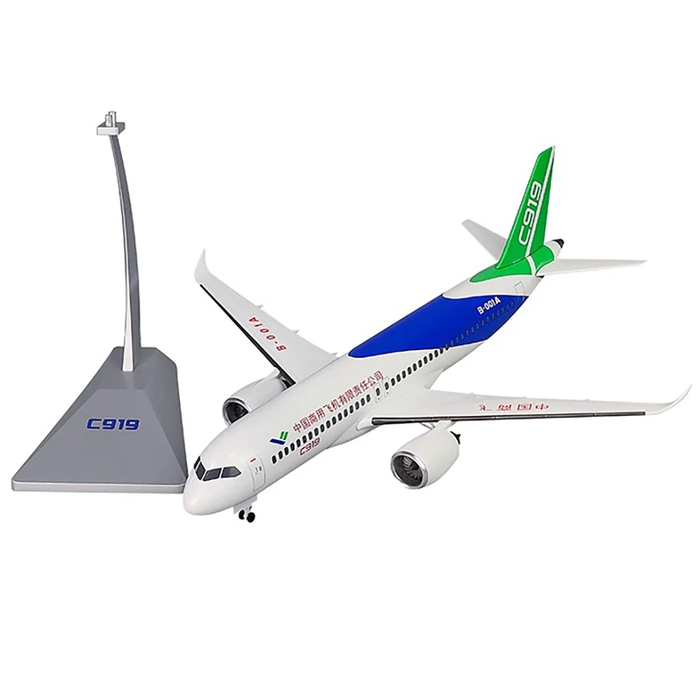 

1/120 Alloy Aircraft C919 COMAC Chinese Airplane Model Children Gift for Collection Home Desk Decoration