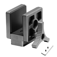 FANAUE Aluminum Saddle Clamp Tripod Mount Adapter Gray for Outdoor Hunting Shooting Game Stabilizer Compatible With Arca Swiss