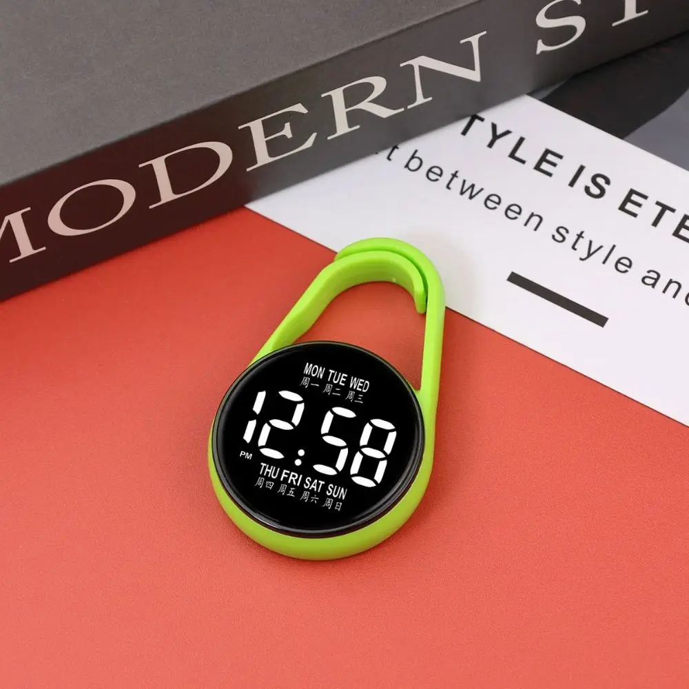 LED Electronic Hanging Watch Portable Waterproof Pocket Watch Pocket Style Digital Display Luminous Pocket Watch