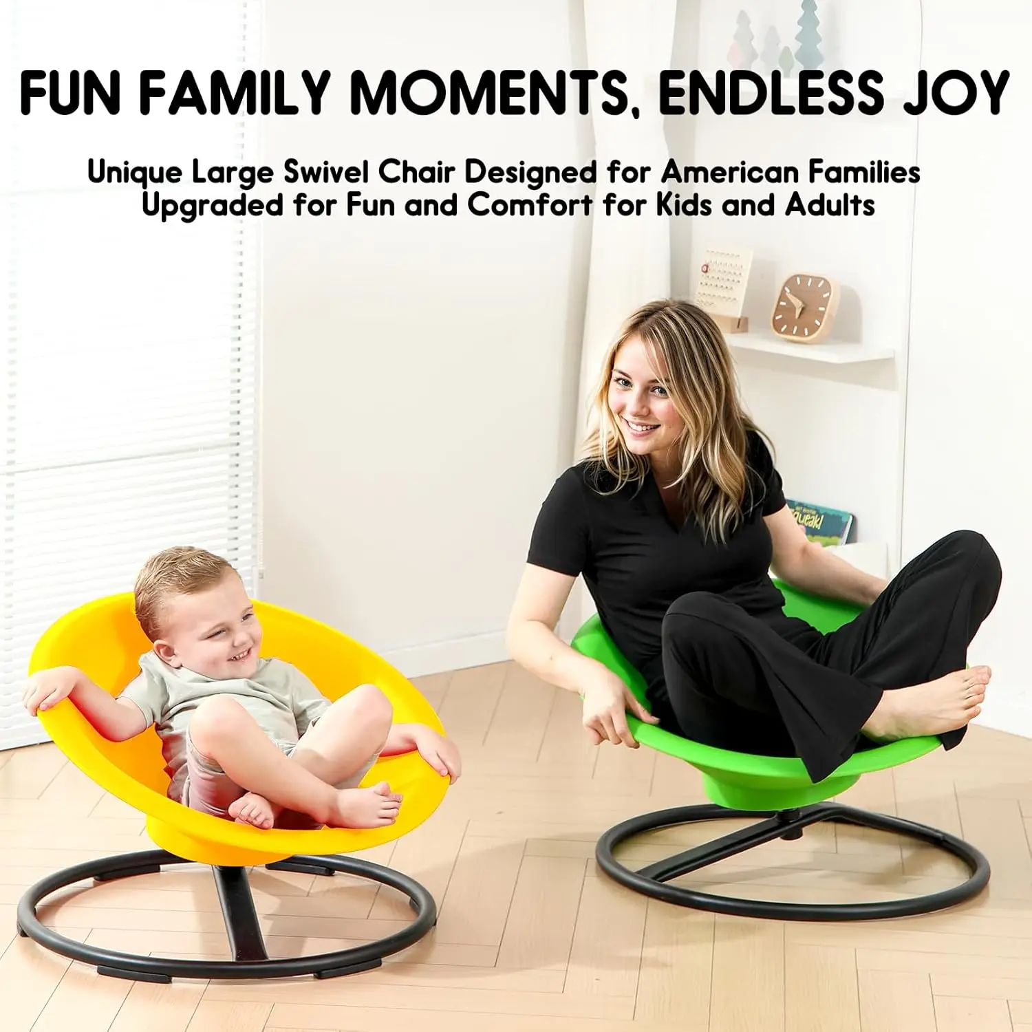 Chair for Autistic Kids, Sit and Spin Toys for Age 3+, Sensory Swivel Chair Enhancing Motor Skills, Educational Indoor