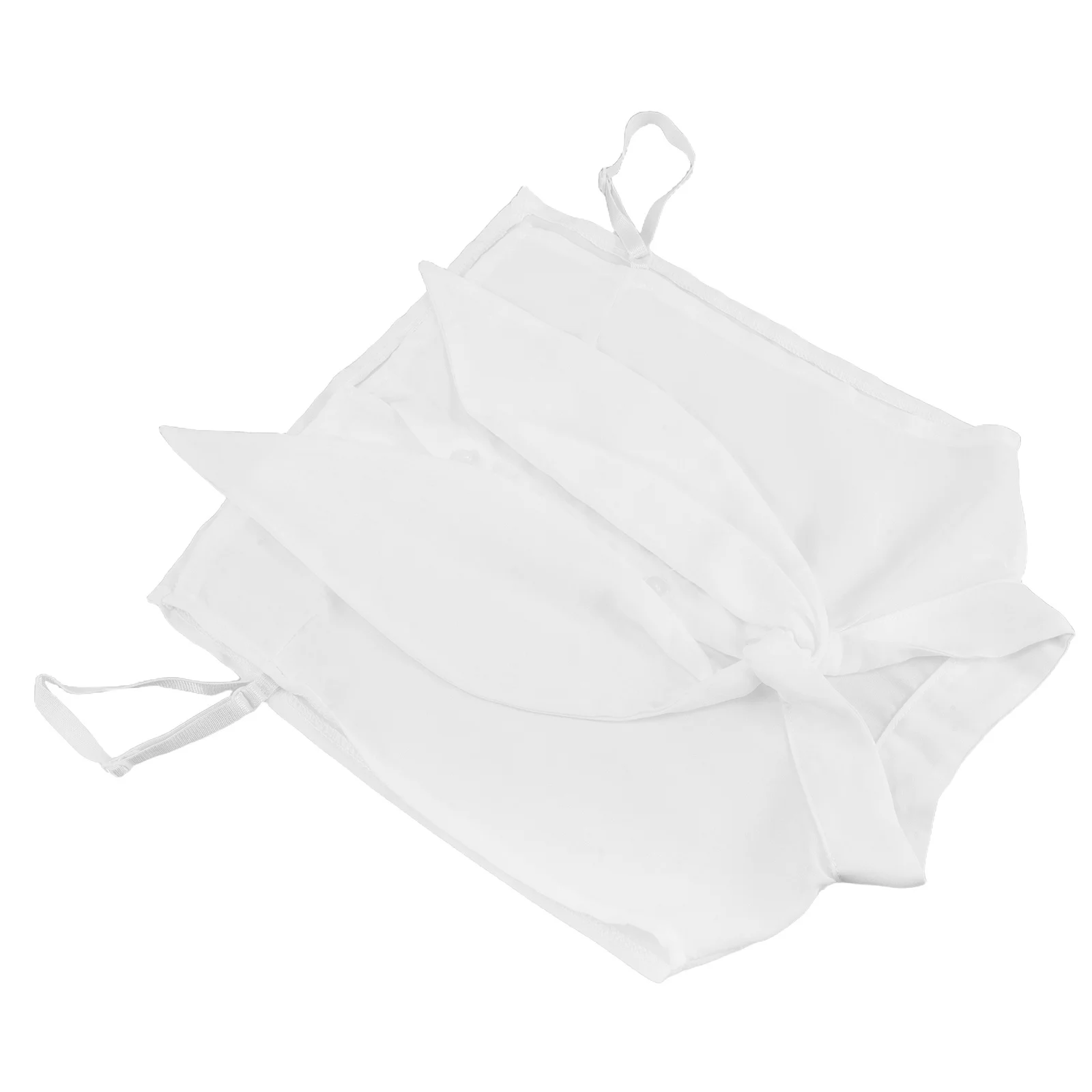 

White Decorative False Collar Rabbit Ear Knot Detachable Shirt Collar Women Faux Half Shirt Blouse Clothes Accessory